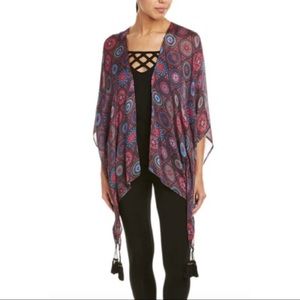 NWT Satva Akula Tile Print Kimono Beach Cover Up
